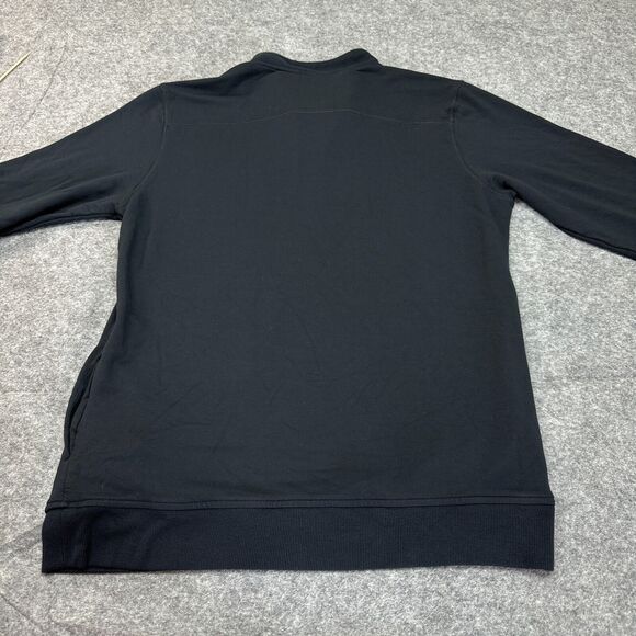 Travis Mathew Pullover Large Black Quarter Zip Fleece Lined Activewear Comfort - Picture 11 of 11